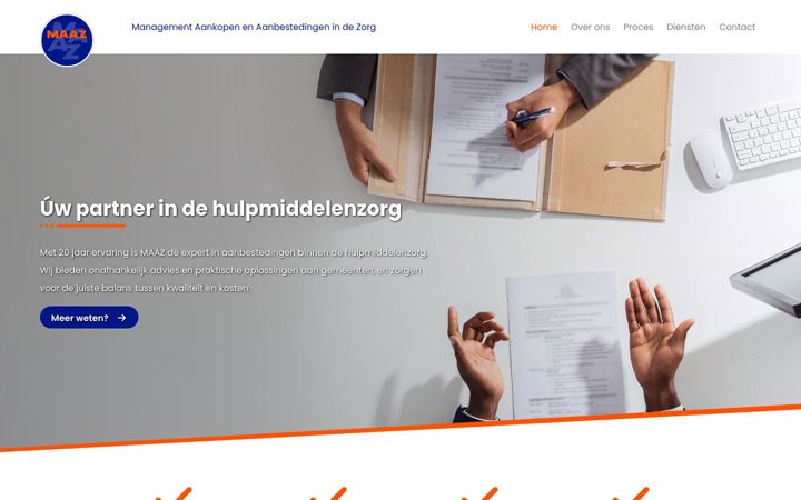 Screenshot of maaz.nl