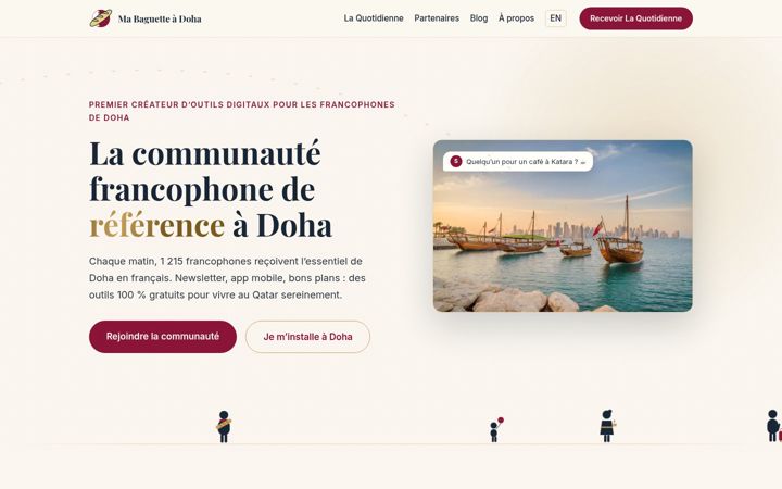 Screenshot of mabaguetteadoha.com