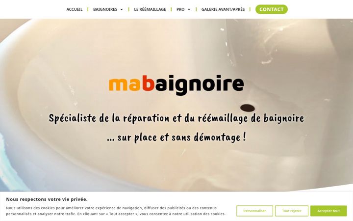 Screenshot of mabaignoire.com
