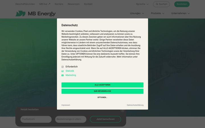 Screenshot of mabanaft.co.uk