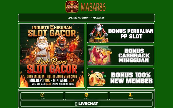 Screenshot of mabar86.com