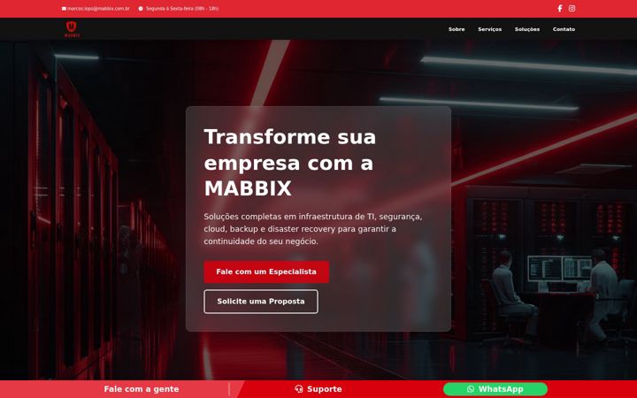 Screenshot of mabbix.com.br