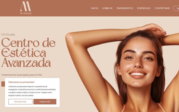 Screenshot of mabeautyglow.es