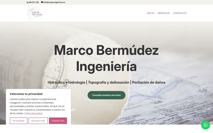 Screenshot of mabecingenieria.es