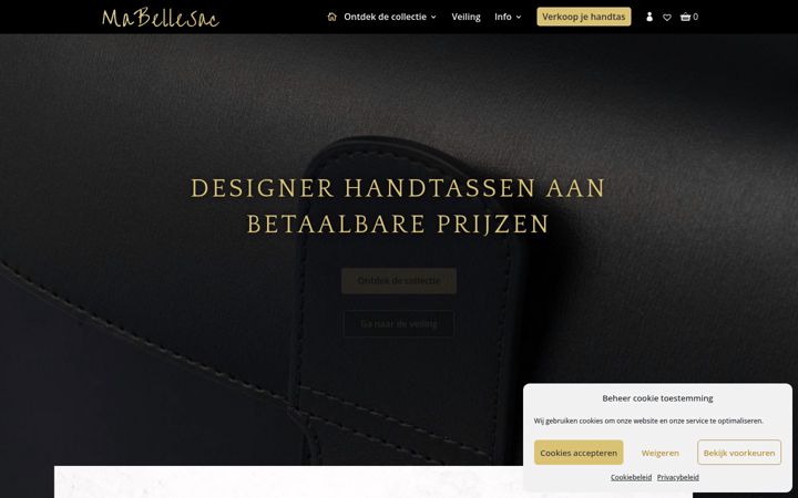 Screenshot of mabellesac.com