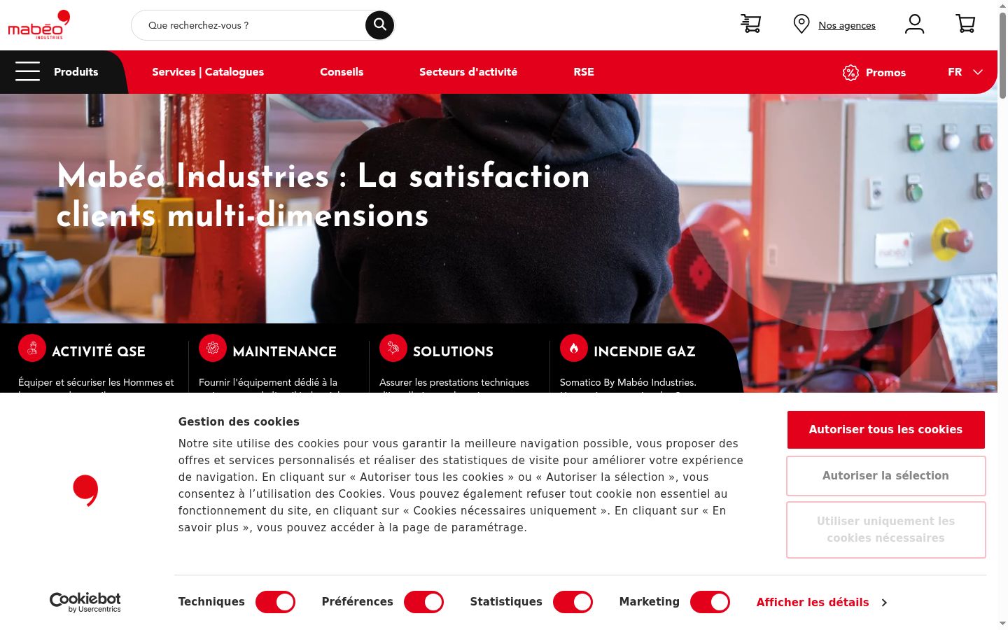 Captura de ecrã do banner de consentimento apresentado antes de qualquer interação