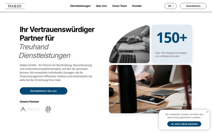 Screenshot of mabex.ch
