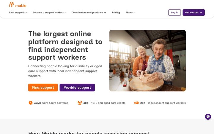 Screenshot stránky mable.com.au