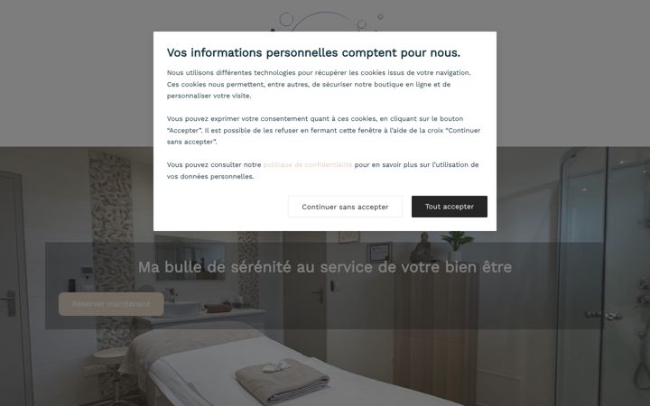 Screenshot of mabulledeserenite.com