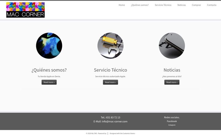 Screenshot of mac-corner.es