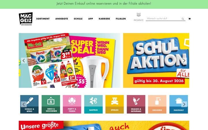 Screenshot of mac-geiz.de