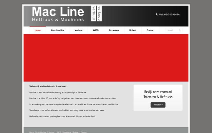 Screenshot of mac-line.nl