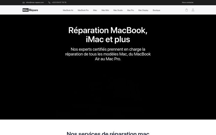 Screenshot of mac-repare.com