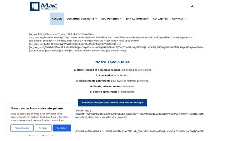 Screenshot of mac-technologie.fr