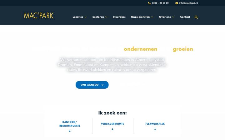 Screenshot of mac3park.nl