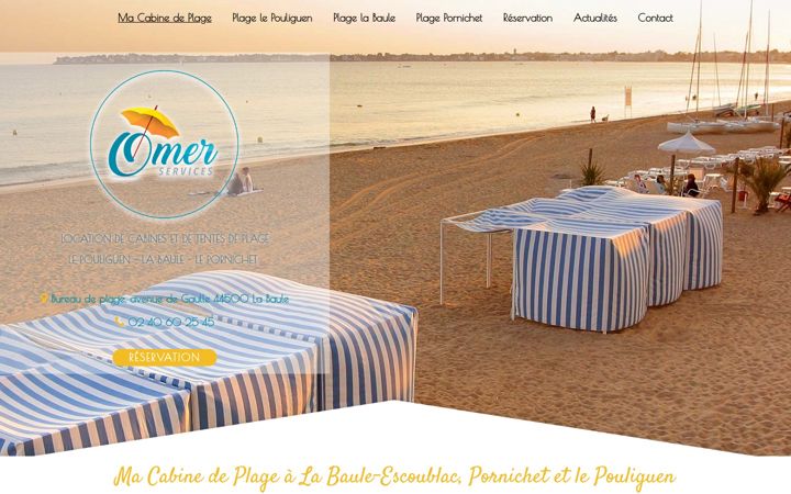 Screenshot of macabinedeplage.fr