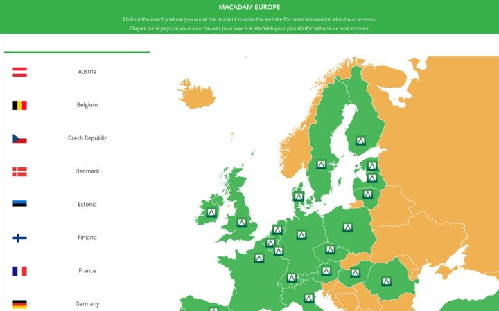 Screenshot of macadam.eu