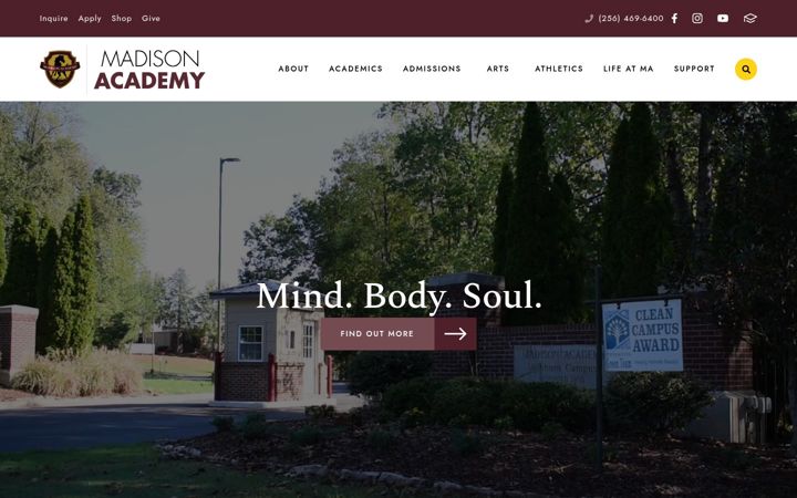 Screenshot of macademy.org