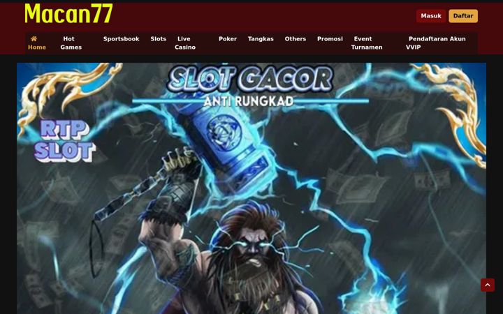 Screenshot of macan-77.com