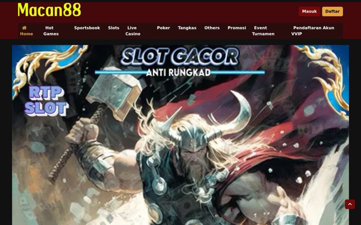 Screenshot of macan-88.com