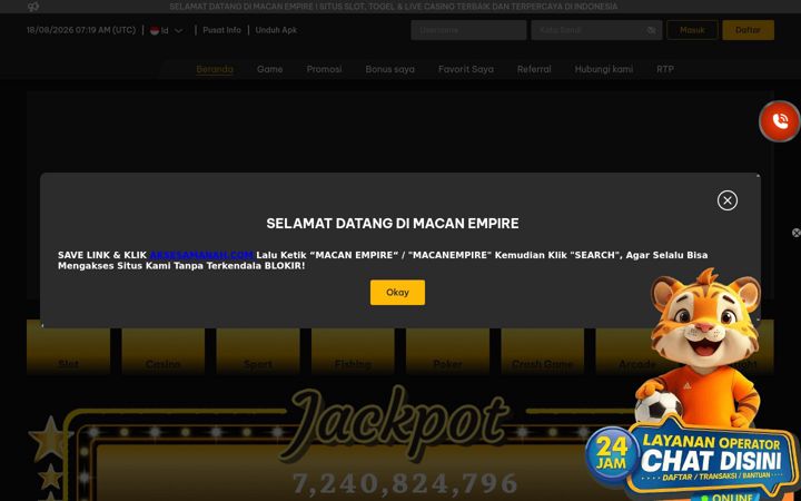 Screenshot of macan-empire.com