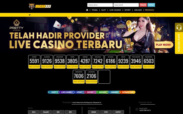 Screenshot von macan333gacor.online