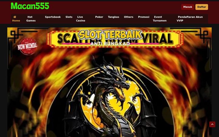 Screenshot of macan555.com