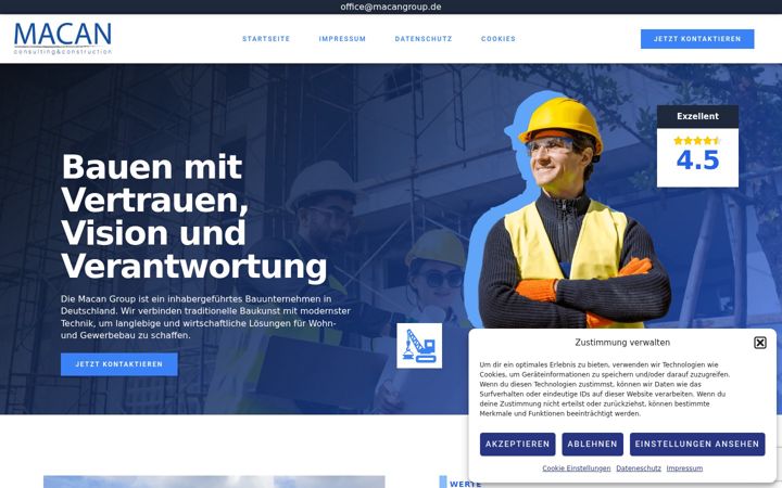 Screenshot of macangroup.de