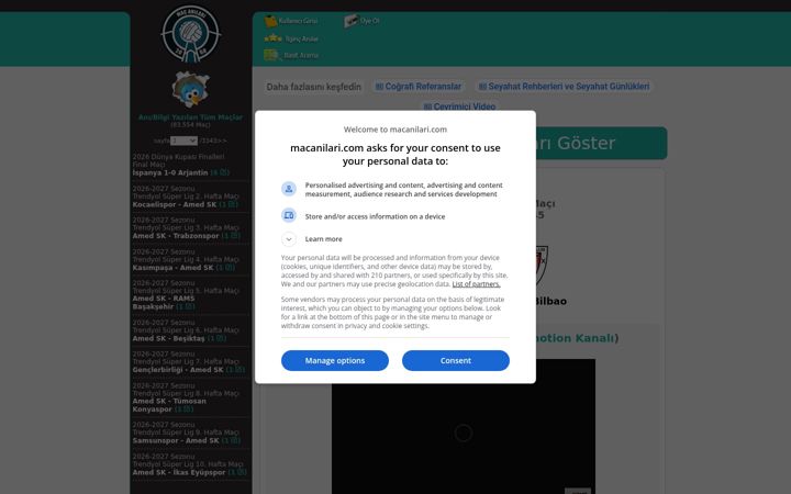 Screenshot of macanilari.com