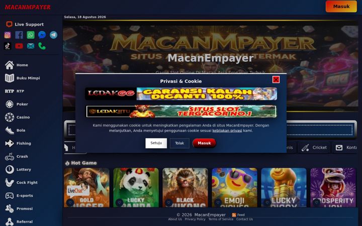 Screenshot of macanmpayer.com