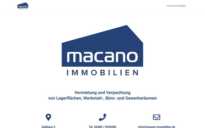 Screenshot of macano-immobilien.de