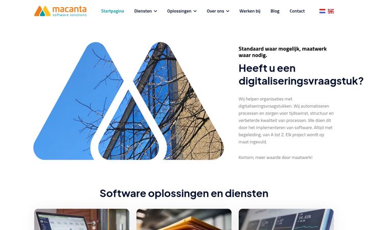 Ekrānuzņēmums no macanta.nl