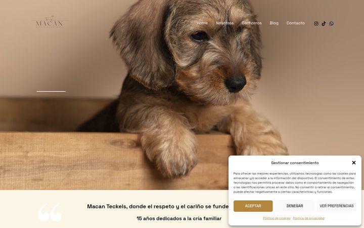 Screenshot of macanteckels.com
