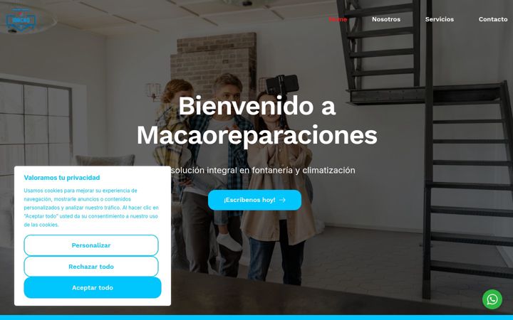 Screenshot of macaoreparaciones.com