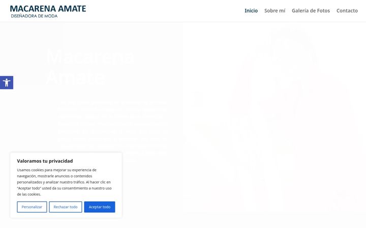 Screenshot of macarenaamate.com
