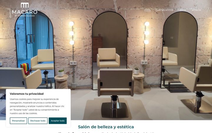 Screenshot of macarobycarmen.com