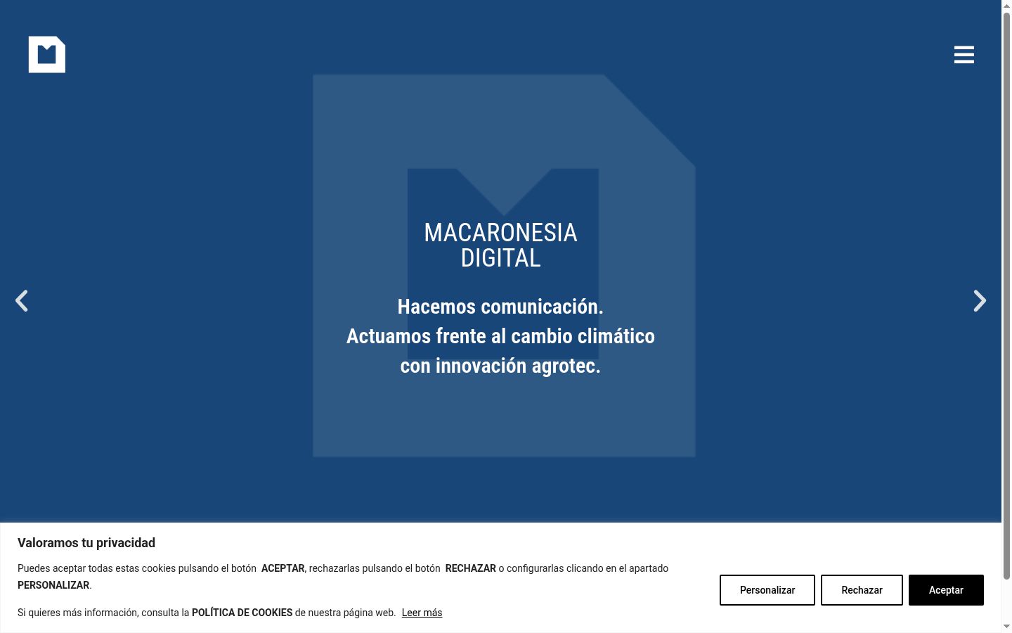 Capture d'écran de la bannière de consentement affichée avant toute interaction