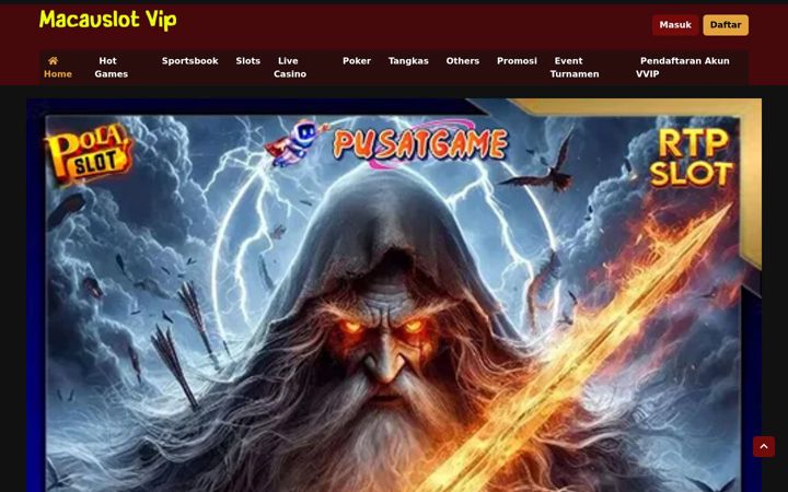 Screenshot of macauslotvip.com