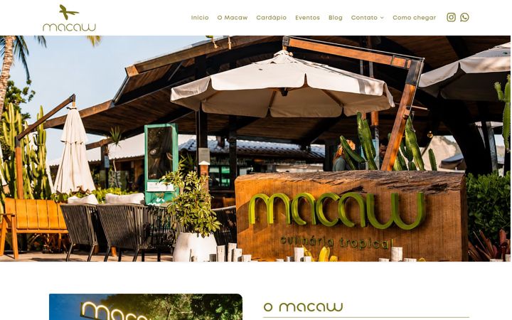 Screenshot of macawoficial.com.br