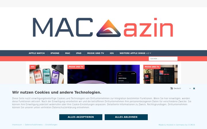 Screenshot of macazin.de