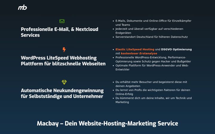 Screenshot of macbay.net