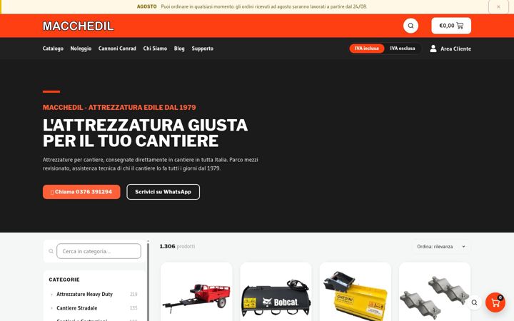 Screenshot of macchedil.com