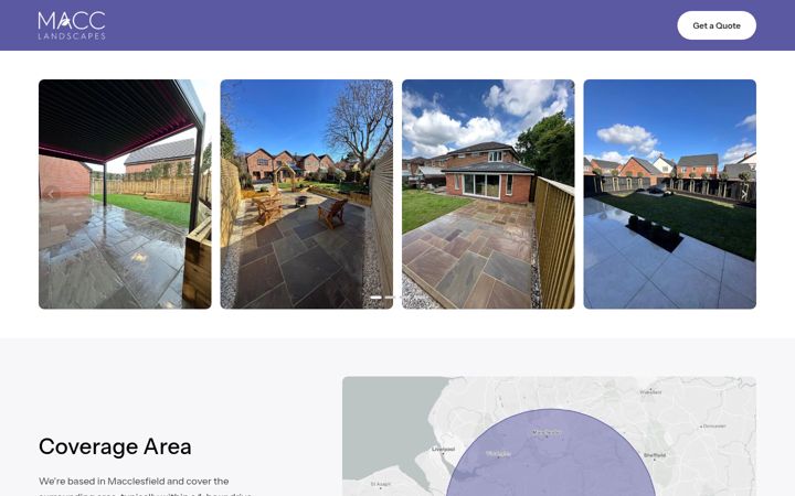 Screenshot of macclandscapes.com