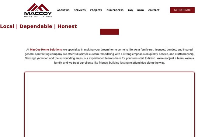 Screenshot of maccoyhomesolutions.com