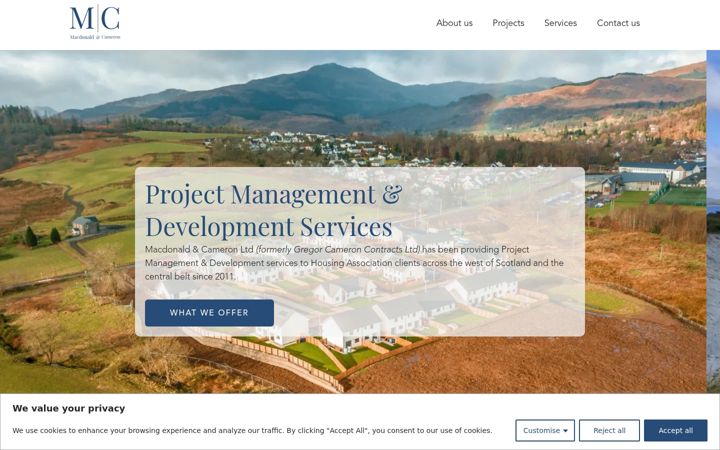 Screenshot of macdonald-cameron.co.uk