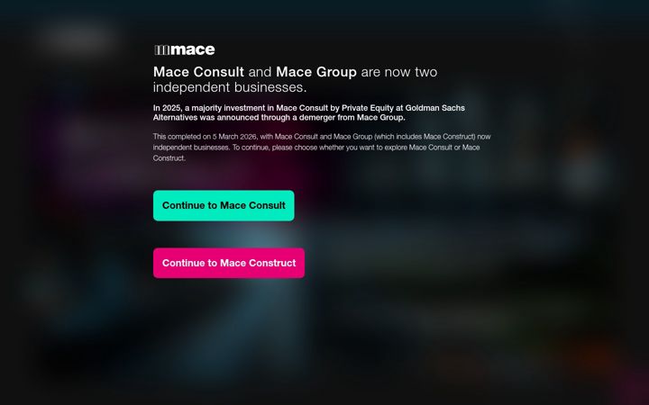 Screenshot of macegroup.com