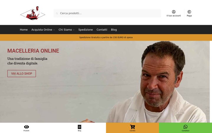 Screenshot of macelleriaonline.com