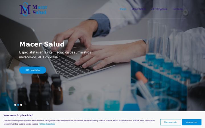 Screenshot of macersalud.com