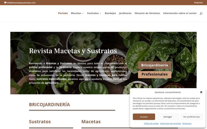 Screenshot of macetasysustratos.com
