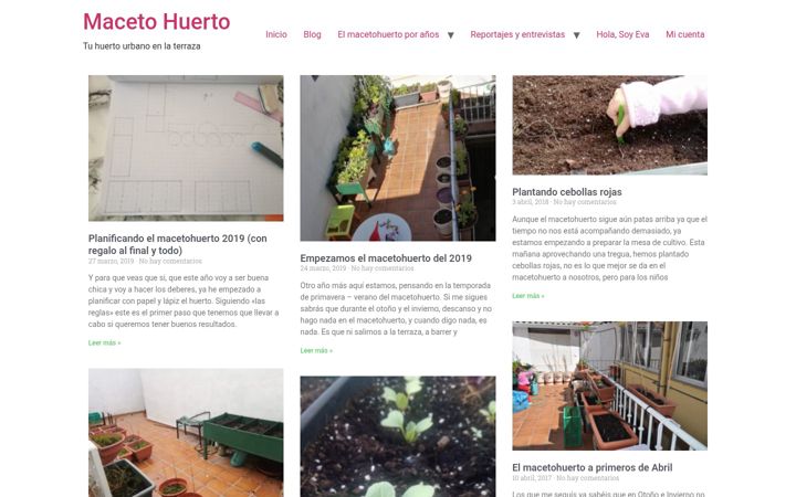 Screenshot of macetohuerto.com